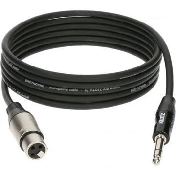 Klotz - Greyhound XLR-JACK kábel 1,5m bk