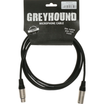 Klotz - mikrofonkábel 0,5 m Klotz XLR3M-XLR3F csatlakozók+GreyHound fekete kábel