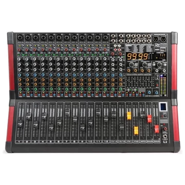 Power Dynamics - PDM-S1604A(2x700W) 16 csatornás zenekari keverőerősítő, Bluetooth + Effekt + REC