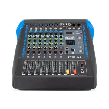 Thunder - KJ-8 2x700W, 8 csatornás keverőerősítő + Bluetooth + Effekt