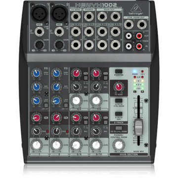 Behringer - XENYX 1002 10 bemenetes 2 buszos mixer mikrofon előerősítővel