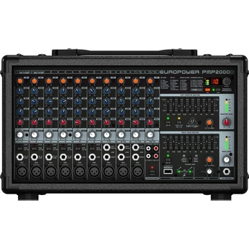 Behringer - PMP2000D sztereó keverőerősítő 2x500W, szemből