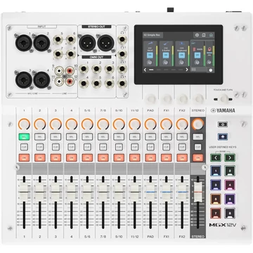 Yamaha - MGX12V digitális keverőpult HDMI interfésszel, fehér