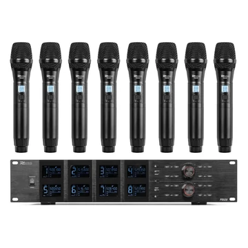 Power Dynamics - PD528 UHF vezeték nélküli mikrofon szett + 8 db kézi mikrofon
