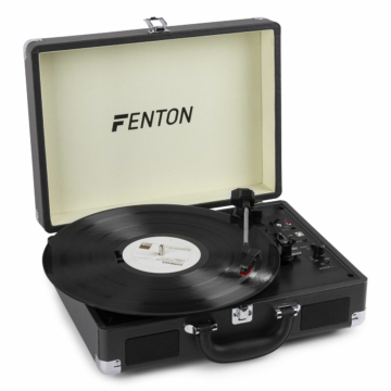 Fenton - RP115C Charcoal Gray Kofferes bakelit lemezlejátszó Bluetoothal