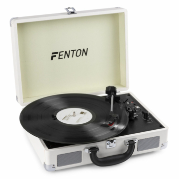 Fenton - RP115D Dove Grey Kofferes bakelit lemezlejátszó Bluetoothal