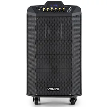 Vonyx_VPS1V0_PLUS_(25 cm)_250W_akkumulátoros_hangfal_elol