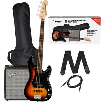 SQUIER - AFFINITY PRECISION BASS PJ 3 Color Sunburst Basszusgitár szett erősítővel