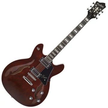 Hagstrom - Super Viking Transparent Brown Elektromos jazz gitár