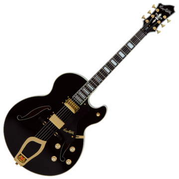 Hagstrom - Tremar HJ500 Black Gloss Elektromos jazz gitár