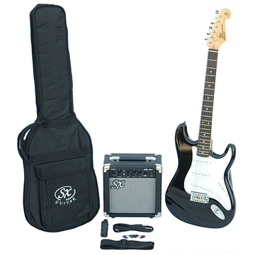 SX - SE1 Electric Guitar Kit Black