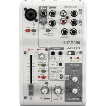 Yamaha - AG03 MKII WH 3-csatornás analóg keverő