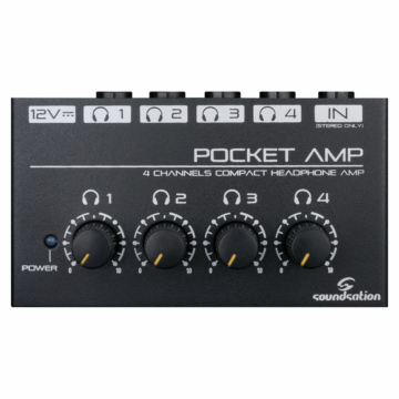 Soundsation - Pocket-Amp 4 csatornás mini fejhallgató erősítő