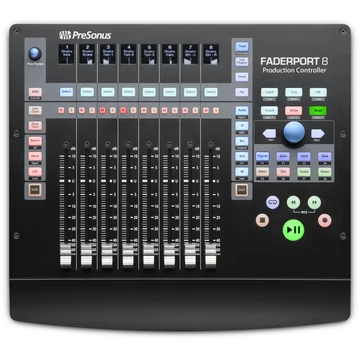 Presonus - Faderport 8 USB-s DAW kontroller, szemből