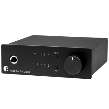 Pro-Ject - Head Box S2 Digital - fejhallgató erősítő és DSD DAC, fekete