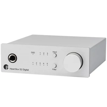 Pro-Ject - Head Box S2 Digital - fejhallgató erősítő és DSD DAC, ezüst