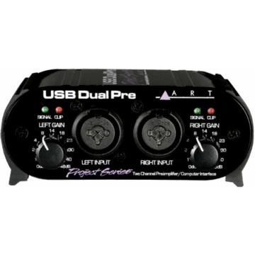 ART - USB Dual PRE Project Series sztereó USB előfok, szemből