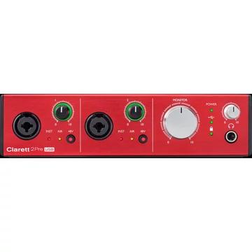 Focusrite - Clarett 2Pre USB hangkártya/előfok, szemből