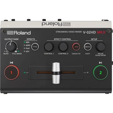 Roland - V02HD MK2, 2 Csatornás Multi-Format Micro Video Switcher USB Streaming kijárattal