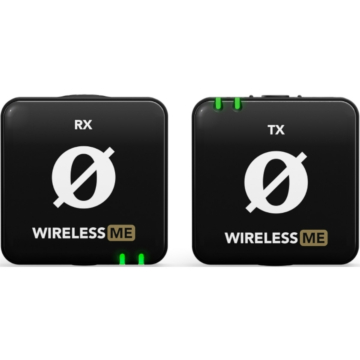 RODE - Wireless ME ultra kompakt digitális vezeték nélküli mikrofon rendszer két csatornás vevővel, egy adóval, adóba és vevőbe épített mikrofonnal