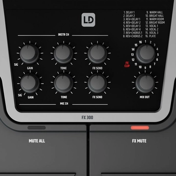 LD Systems - FX 300 ének/gitár multieffekt