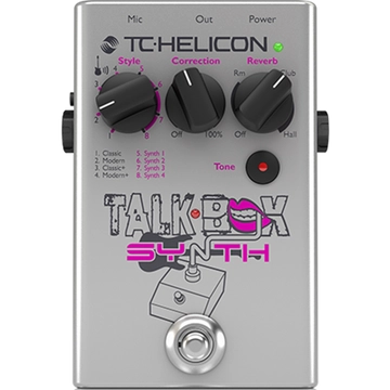 TC Helicon - Talkbox Synth ének effekt pedál, szemből