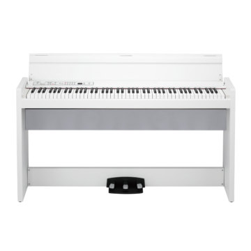 KORG - LP-380U WH, slim design digitális zongora, 88 billentyű, RH3 mechanika, fehér, billentyűfedéllel, USB MIDI csatlakozóval
