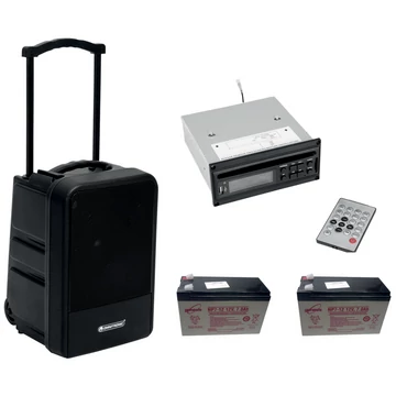 OMNITRONIC Set MOM-10BT4 Modular wireless PA system + CD Player with USB&SD + 2x Battery