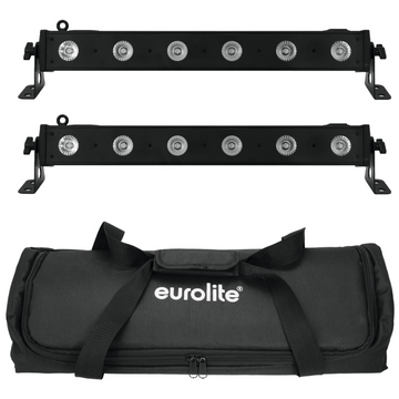 EUROLITE Set 2x LED BAR-6 QCL RGBW + Soft Bag
