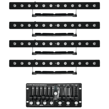 EUROLITE Set 4x LED PIX-12 HCL + Controller