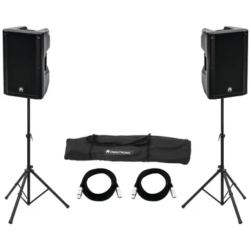 OMNITRONIC Set 2x XKB-212A + Speaker Stand MOVE MK2