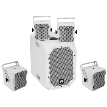 OMNITRONIC Set BOB-10A wh + 4x BOB-4 wh