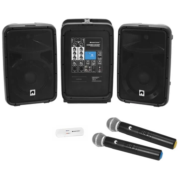 OMNITRONIC - Set COMBO 160BT active PA system + UWM-2HH USB Wireless mic set