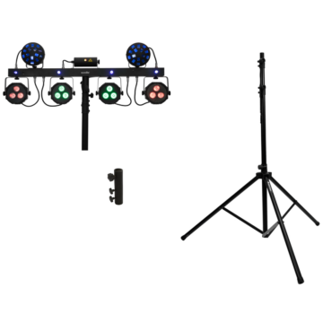 EUROLITE - Set LED KLS Laser Bar Next FX Light Set + M-4 Speaker-System Stand