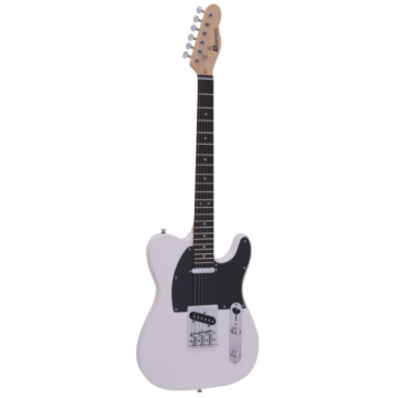 Dimavery - TL-401 elektromos gitár fehér színben