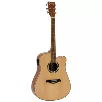 Dimavery - JK-500 Western gitár elektronikával natúr színben