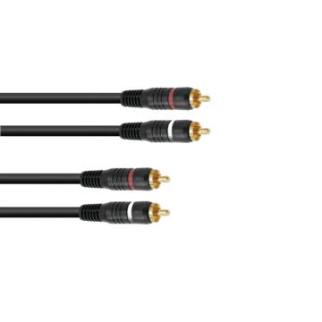 OMNITRONIC - RCA cable 2x2 0.3m