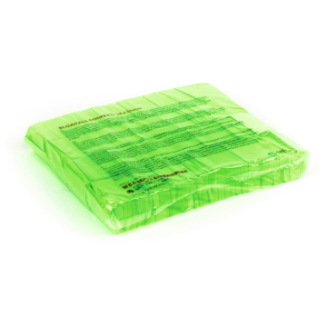TCM FX Slowfall Confetti rectangular 55x18mm, neon-green, uv active, 1kg
