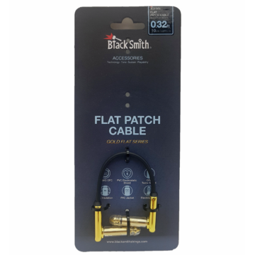BlackSmith - BS-GSFPC-10 Gold Series lapos patch kábel, 10cm