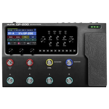 Valeton - VT-GP-200 multi-effekt processzor pedál, fekete