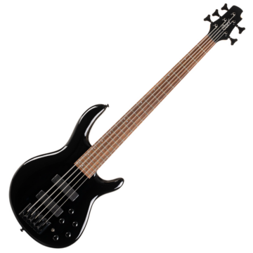 Cort - Co-C5-Deluxe-BK elektromos basszusgitár, Markbass Preamp, öthúros, fekete