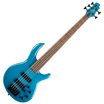 Cort - Co-C5-Deluxe-CBL elektromos basszusgitár, Markbass Preamp, öthúros, kék