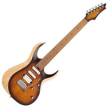 Cort - Co-X700-Triality-OPVB with bag elektromos gitár Fishman elektronikával tokkal, nyílt pórusú vintage burst