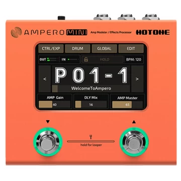 Hotone - HT-MP-50OR Ampero Mini erősítő modellező és effekt processzor, narancsszínű