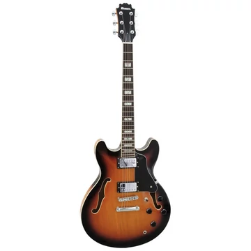 Dimavery - SA-610 Jazz gitár hordtáskával, sunburst színben