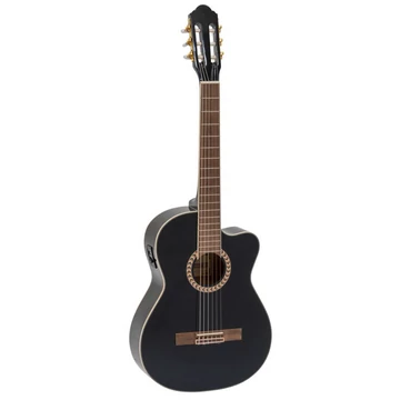 Dimavery - CN-600E Klasszikus gitár elektronikával fekete színben