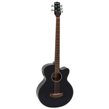 Dimavery - AB-455 Akusztikus 5 húros basszusgitár elektronikával fekete, szemből
