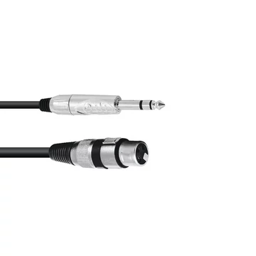 OMNITRONIC - Adaptercable XLR(F)/Jack stereo 2m bk