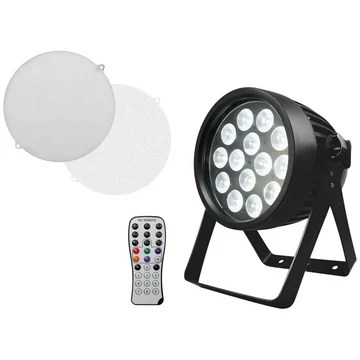 EUROLITE - LED IP PAR 14x8W QCL szűrökkel távirányítóval