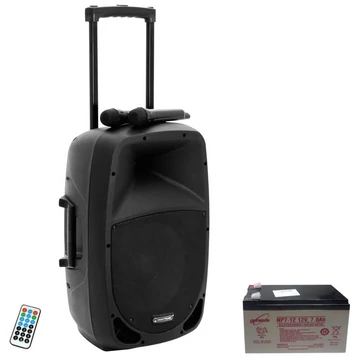 OMNITRONIC - Set MES-15BT2, akkumulátorral